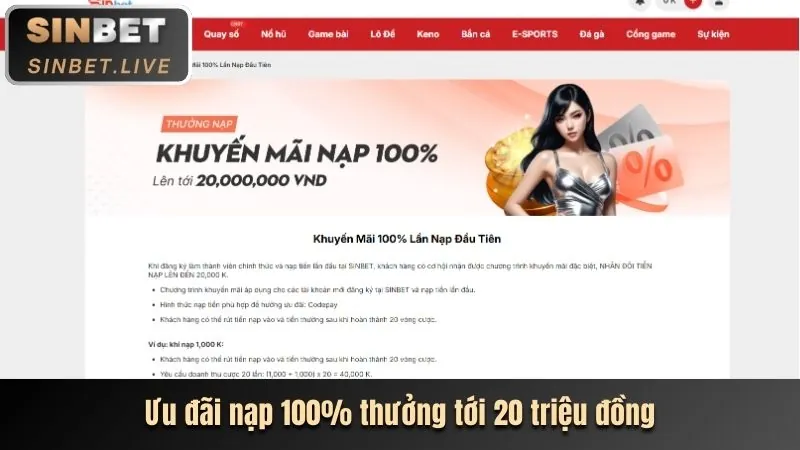Thưởng nạp lại và vòng quay miễn phí